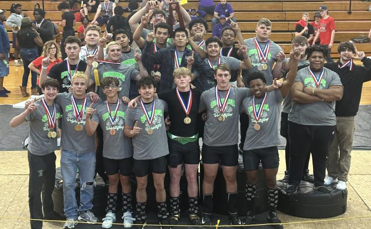 Suwannee’s boys weightlifting team swept District 3-2A titles Tuesday. (COURTESY)