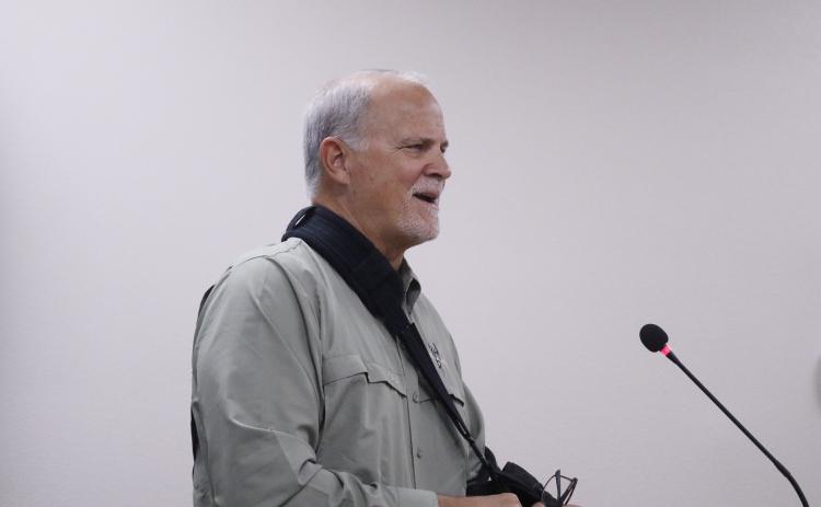 Bobby Payne, a consultant for the North Florida Water Utilities Authority, urged the board to set goals and timelines as a ‘road map’ for its development. (JAMIE WACHTER/Lake City Reporter)
