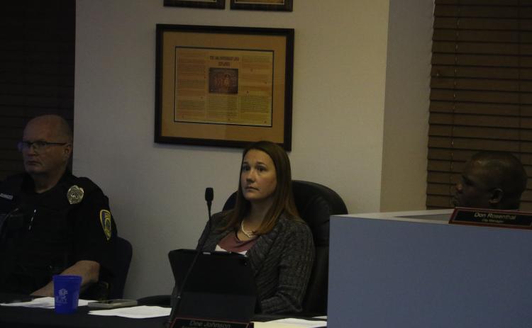 Angela Moore, the City of Lake City finance director, said the city has ‘NOT’ had any instances of financial emergency or distress. (MORGAN MCMULLEN/Lake City Reporter)