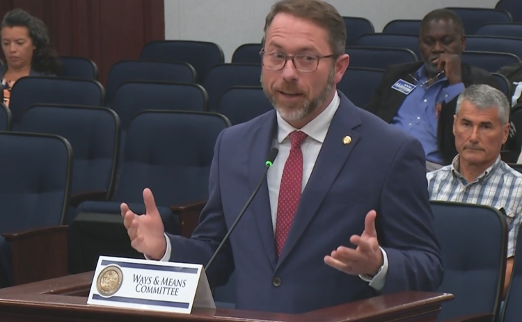 Rep. Jason Shoaf (R-Port St. Joe) pointed toward White Springs’ operation of ‘a criminal gambling enterprise’ in his closing remarks on a bill aimed at dissolving the town’s charter. (COURTESY)