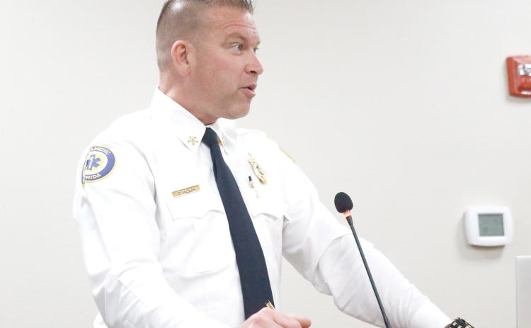 Suwannee County Fire Chief Dan Miller said the partnership with Air Methods will allow the department to grow and add more positions in the future, while also enhancing the training and service provided to the county’s residents. (JAMIE WACHTER/Lake City Reporter)