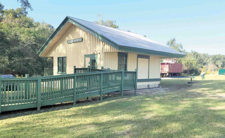 The Train Depot in Mayor’s Park is serving as the official Main Street of Fort White office and visitor’s center. (FILE)