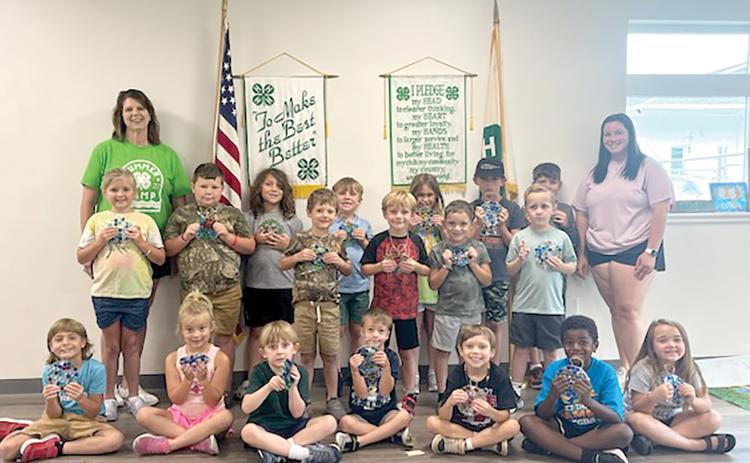 Clover Buds made suncatchers out of glass beads during their summer day camp. (COURTESY)