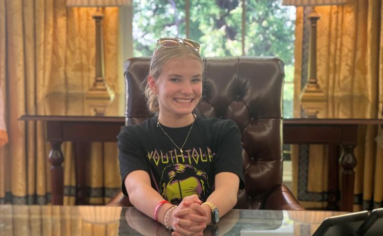 Columbia High rising senior Lilla Chapman is Florida’s representative on the National Rural Electric Cooperative Association Youth Leadership Council. Chapman will return to Washington D.C. later this month for the next step in the Youth Tour process. (COURTESY)