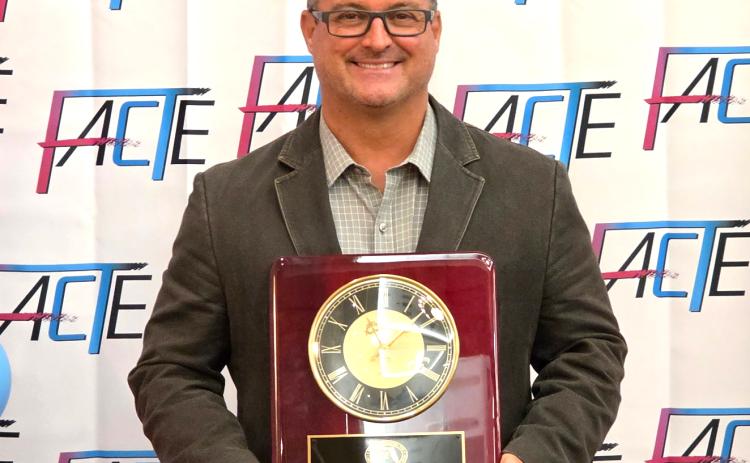Lafayette High Principal Stewart Hancock was elected to the Florida Association for Career and Technical Education Hall of Fame last week. (COURTESY)