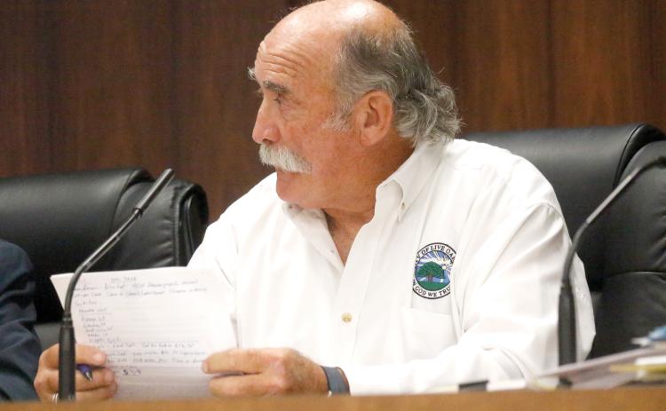 Live Oak City Manager Larry Sessions recommended the City Council adopt a reduced millage as its maximum but not the rollback rate to provide flexibility during the budget process. (JAMIE WACHTER/Lake City Reporter)