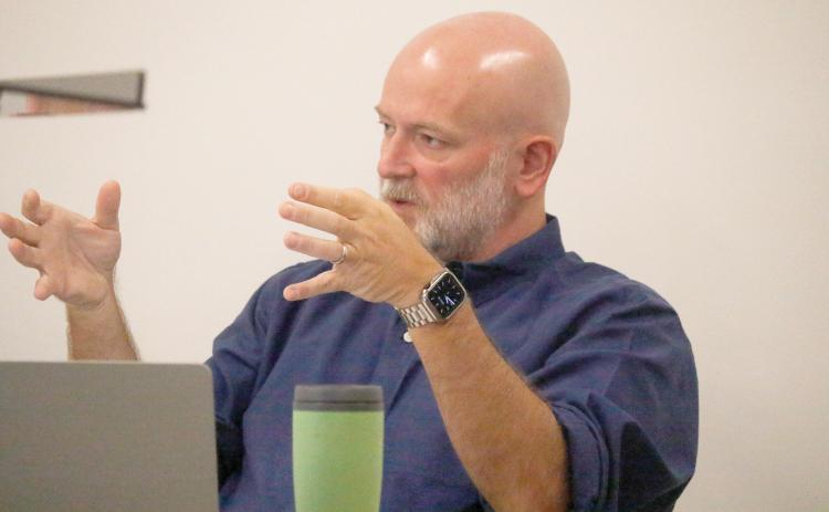 NFWUA Attorney Joel Foreman said Columbia County could mitigate risk with the fledgling utility authority should it fail. (JAMIE WACHTER/Lake City Reporter)