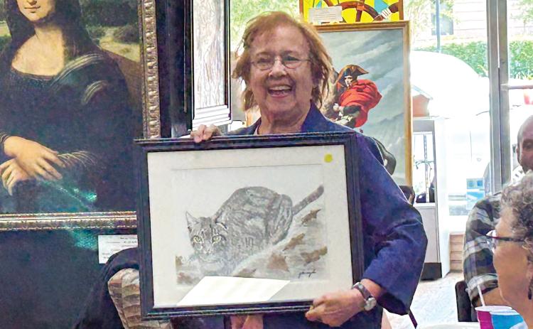Gateway Artist Carol Ghionzoli was the first annual winner in the Precious Pets Portrait Contest with her drawing of her pet. Deadline for this year’s contest entry is Saturday. (COURTESY)