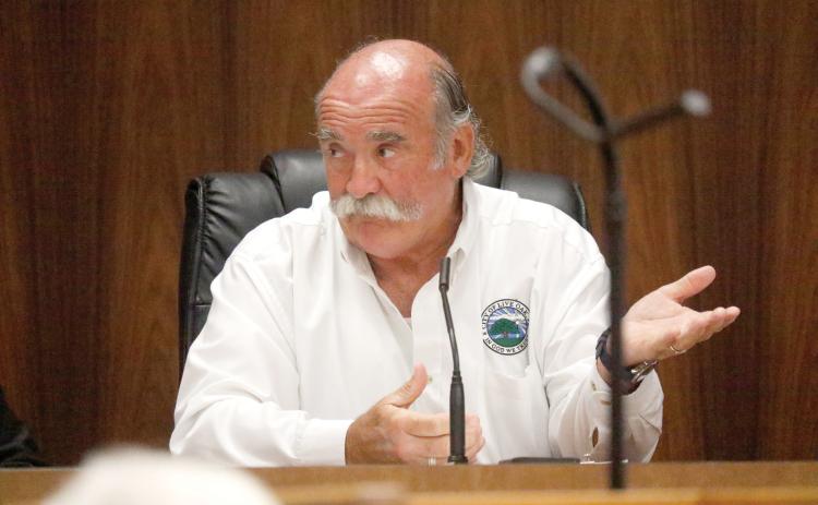 Live Oak City Manager Larry Sessions said Development Director George Curtis was the right person to handle the responsility of approving subdivision plats, as mandated by new state law, for the city. (JAMIE WACHTER/Lake City Reporter)