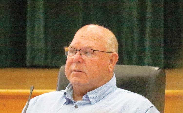 Columbia County Commissioner Rocky Ford said the $7.5 million offer for the wastewater treatment plant at the North Florida Mega Industrial Park by the City of Lake City is a ‘non-starter’ to him because it doesn’t fully remove the ounty’s debt and obligation at the site. (JAMIE WACHTER/Lake City Reporter)