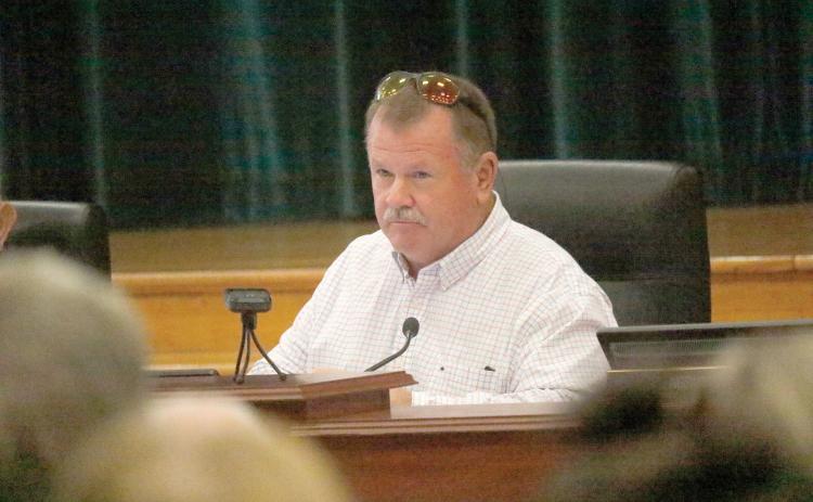 Columbia County Commission Chairman Tim Murphy said at the end of Thursday’s board meeting that he will never vote to allow another county to haul its waste to the county’s landfill. (JAMIE WACHTER/Lake City Reporter)
