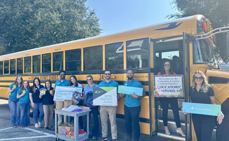 The Stuff the Buss campaign seeks to help local educators in securing classroom supplies through community and business donations. (COURTESY)