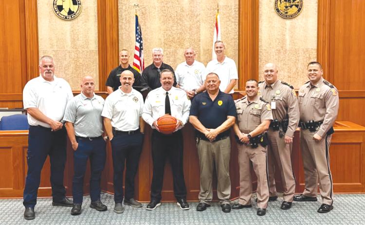 The Boots and Badges basketball tournament will pit first responders from  different departments against one another. (COURTESY)