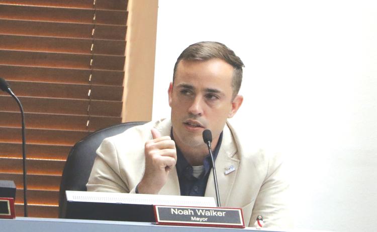 Lake City Mayor Noah Walker said he supported public-private partnerships in trying to accomplish different real estate projects around the city. (MORGAN MCMULLEN/Lake City Reporter)