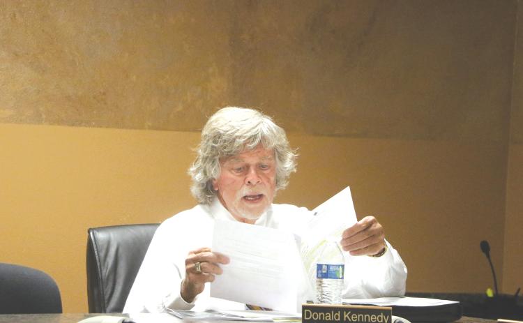 Lake Shore Hospital Authority Secretary/Treasurer Don Kennedy said he’d like the deal between the Authority and Meridian Healthcare to go through by the end of the year. (MORGAN MCMULLEN/Lake City Reporter)