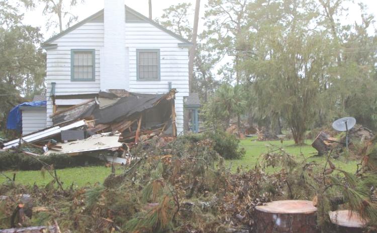 FILE Wreckage and debris were widespread in Columbia and Suwannee counties after Hurricane Helene made landfall last September. (FILE)