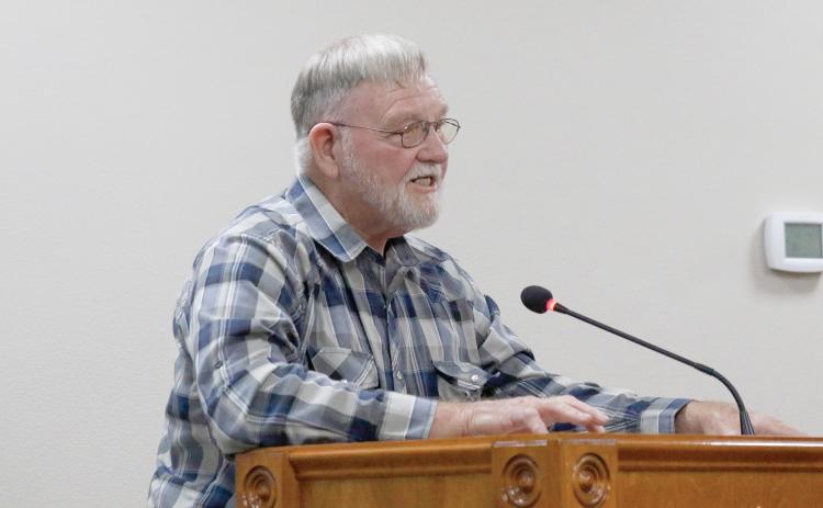 Bo Hancock, a Suwannee County resident, said the public has the right to say what they want at public meetings as the County Commission made changes to how it handles public comment. (JAMIE WACHTER/Lake City Reporter)