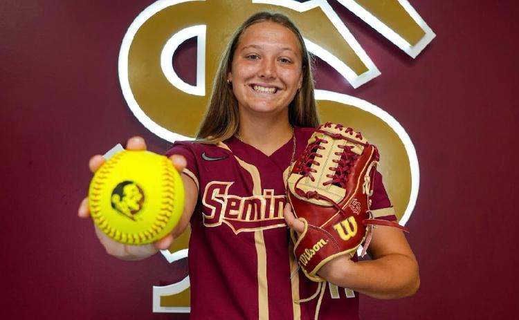 Branford pitcher Harleigh Price committed to Florida State during her official visit on Saturday. (COURTESY)