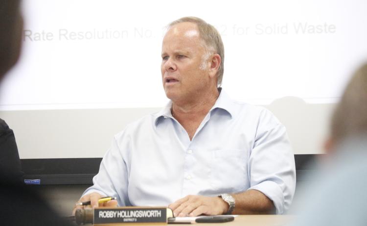 Columbia County Commissioner Robby Hollingsworth said that the county wasn’t increasing the tax rate, so any increases were due to rising property values. (JAMIE WACHTER/Lake City Reporter)