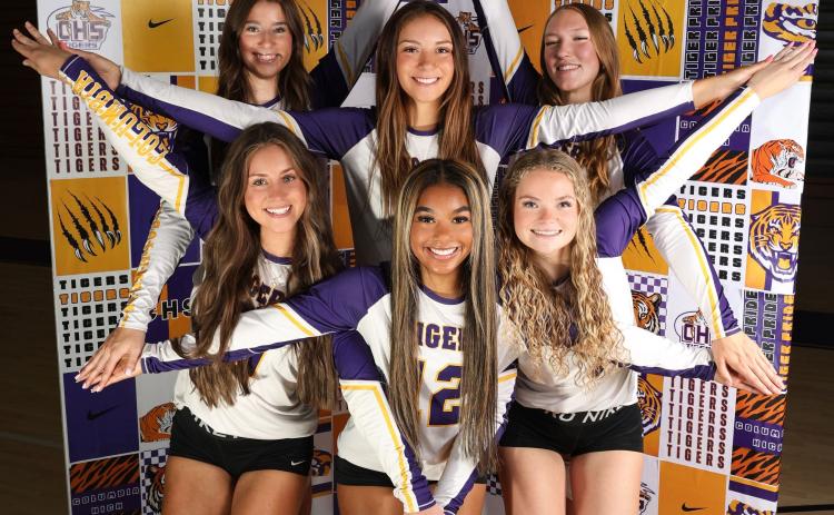 Columbia honored seniors Bella Lester, Sinei Wood, Zion Wallace, Jenavieve Farer, Ava Christie and  Chloe Nickelson for Senior Night during Wednesday's match against Baker County. (COURTESY)