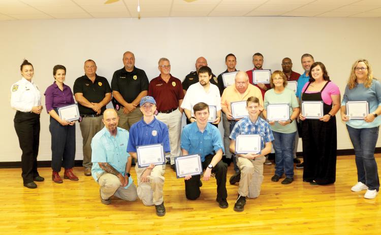 The Lake City Police Department celebrated the graduating classes from this year’s Citizen Police Academy as well as the Explorers program Thursday evening at Teen Town. (TONY BRITT/Lake City Reporter)