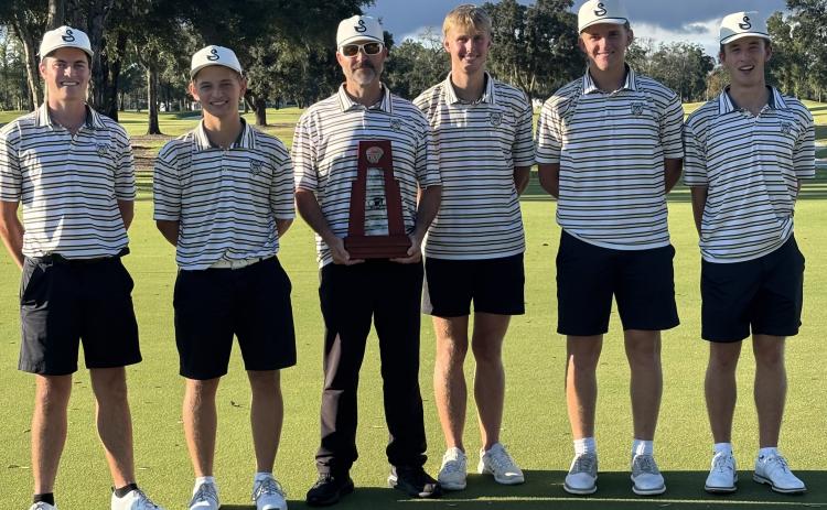 Suwannee’s boys golf team finished second at the District 2-2A tournament on Monday. (COURTESY)