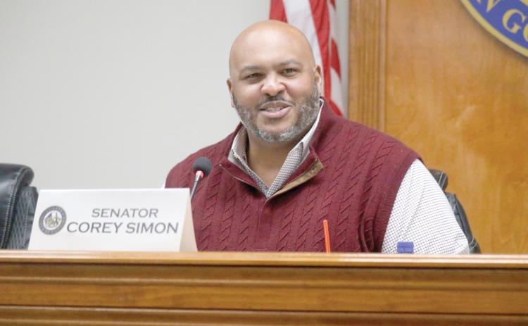 Sen. Corey Simon said he still sees the images of two victims being shot on the Florida State campus in April and said mental health needs addressed before he would support legislation to allow firearms to be carried on college campuses. (JAMIE WACHTER/Lake City Reporter)