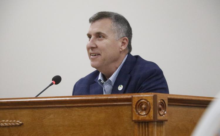 Jason Furry, Suwannee County’s interim administrator, was selected for the full-time role.  (JAMIE WACHTER/Lake City Reporter)