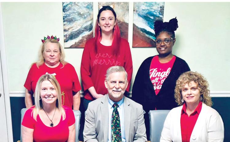 Allergy Specialty Care is celebrating 25 years of service to North Florida. Staff members include, Denise Cone (seated from left), Bill Sanders, Deanne Prescott; Kim Ward (standing from left), Jessica Presnell and Roya Wright. (COURTESY)