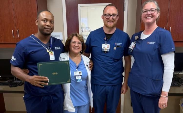 Leo Bell, a Galen College of Nursing-Gainesville graduate, was honored with a Flower Bud Award while working at HCA Lake City Hospital. (COURTESY GALEN COLLEGE OF NURSING)