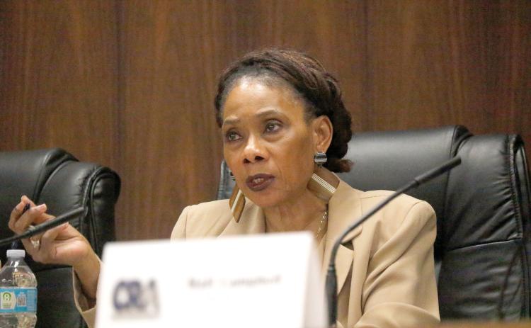 Live Oak Community Redevelopment Agency board member Vanessa Brown Robinson said she wanted to include a historical element to the revamped business incentive grant program to try to ‘keep some of our charm.’ (JAMIE WACHTER/Lake City Reporter)