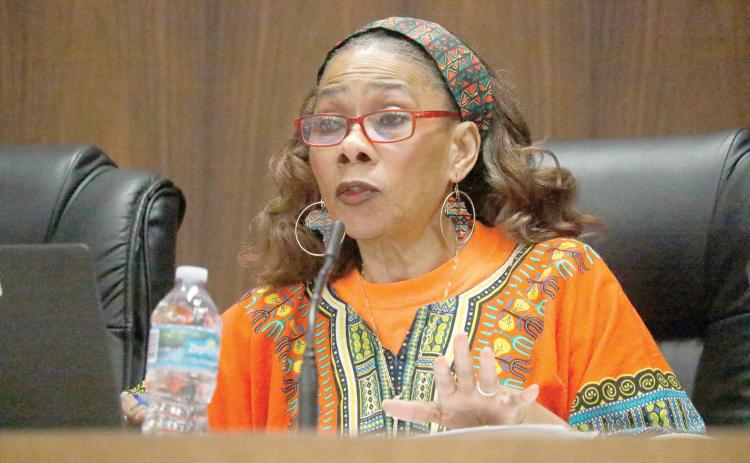 Live Oak Councilwoman Vanessa Brown Robinson expressed frustration Tuesday night with the lack of progress on awarding a bid on an audit of the city’s cyber security and financial policies. (JAMIE WACHTER/Lake City Reporter)