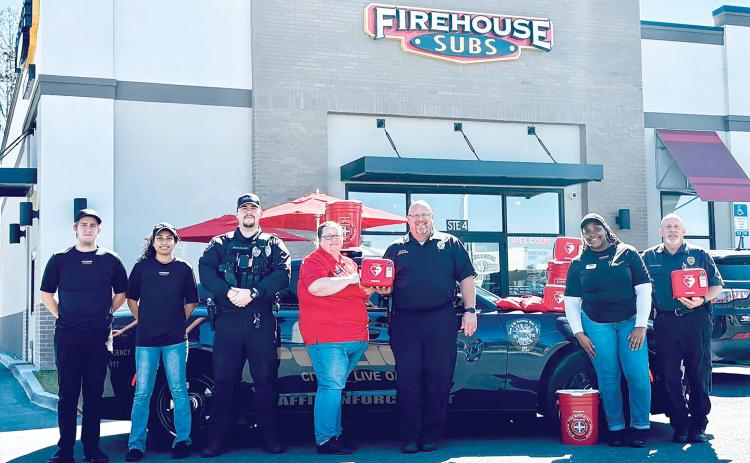 The Live Oak Department received a Firehouse Subs Public Safety Foundation grant to obtain Automated External Defibrillators to place in every patrol car as well as the police station. (COURTESY LIVE OAK POLICE DEPARTMENT)