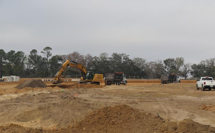 TONY BRITT/Lake City Reporter Anderson Columbia, which already was ahead of schedule on road improvements in Ellisville, is being offered a $900,000 bonus to speed up the work even more. (TONY BRITT/Lake City Reporter)