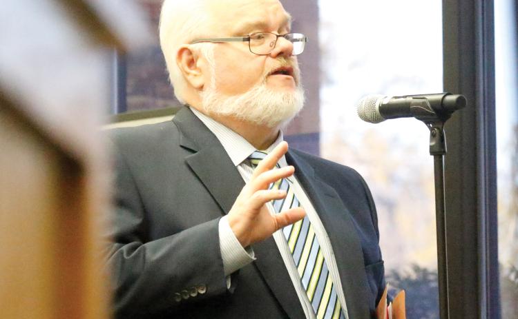 Tommy Reeves, the attorney representing Live Oak Investment 2 LLC on the annexation request, told the Live Oak City Council that there was no presentation of the plans for the property Tuesday night but it would likely have ‘substantial changes’ as compared to what was first shown last year. (JAMIE WACHTER/Lake City Reporter)
