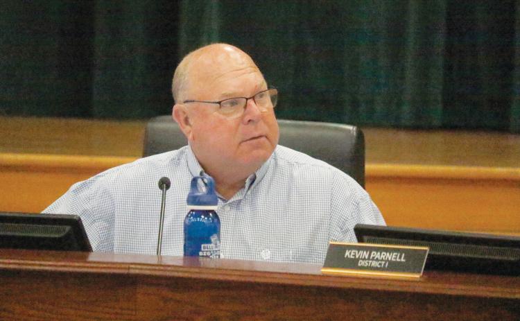 Columbia County Commissioner Rocky Ford said he has asked how the water reclamation project would impact the ability to draw more water from the aquifer and hasn't gotten an answer. (JAMIE WACHTER/Lake City Reporter)