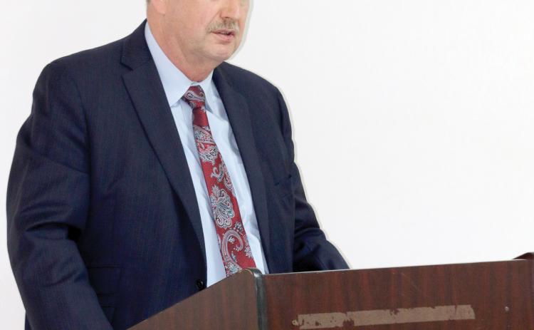 Former Lake City Manager Joe Helfenberger was hired as Fort White’s town clerk on Monday. Helfenberger will serve in the role part-time on an ‘as needed basis.’ (TONY BRITT/Lake City Reporter)