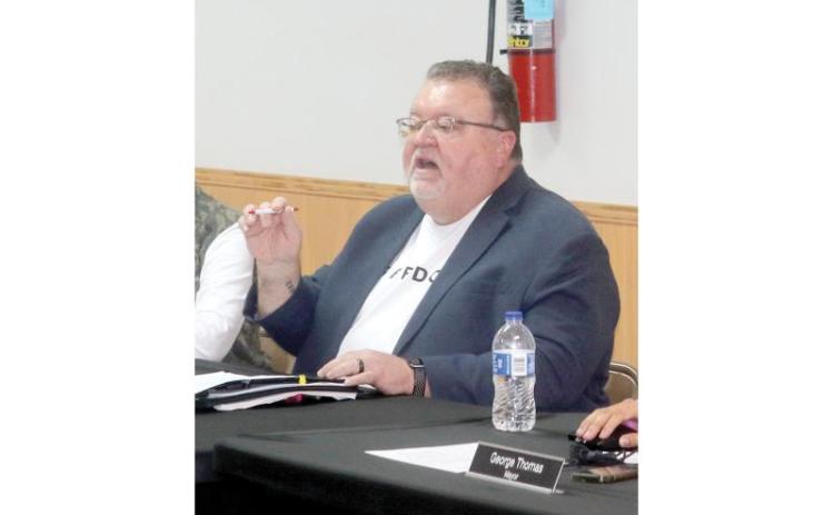 Fort White Councilman Lonnie Harrell speaks during a Feb. 18 meeting to discuss the possible dissolution of the town’s charter. Harrell now faces a recall vote on his seat next month. (FILE)