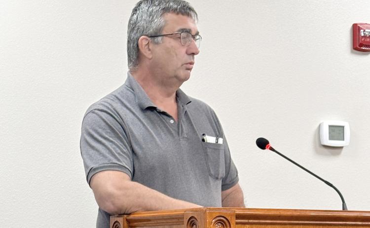 Robert Domingue, the Columbia County utilities superintendent for the North Florida Water Utilities Authority, told the board that keeping the same extended aeration system for the Ellisville wastewater plant was the best path forward. (JAMIE WACHTER/Lake City Reporter)
