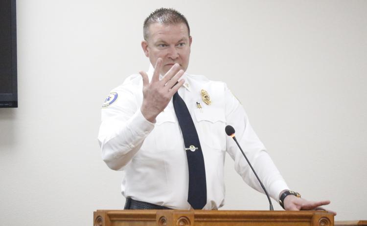 Suwannee County Fire Chief Dan Miller said he doesn’t envision having to enact a burn ban after the Suwannee County Commission approved an ordinance that allows one to be put in place. (JAMIE WACHTER/Lake City Reporter)