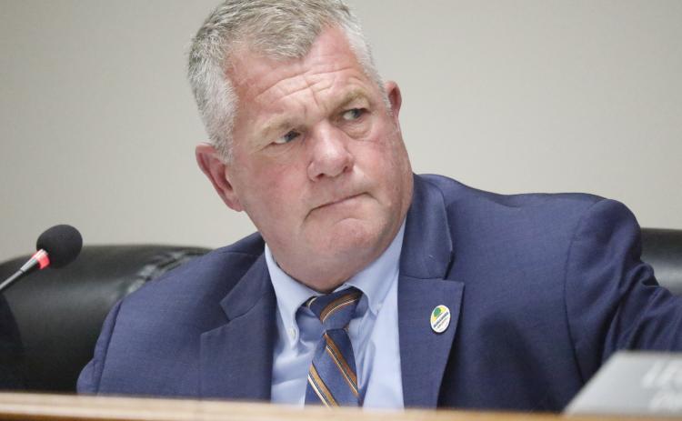 Suwannee County Commission Chairman Franklin White suggest the county and Barge Design Solutions share the burden for the dispute over a change order on the wastewater design. (JAMIE WACHTER/Lake City Reporter)