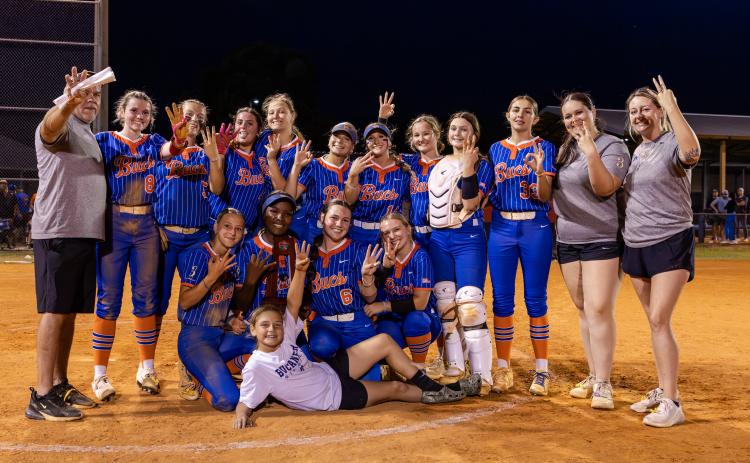 Branford claimed its third consecutive District 6-R championship by defeating Dixie County 11-0 on Thursday. (JACK HOWDESHELL/Lake City Reporter)