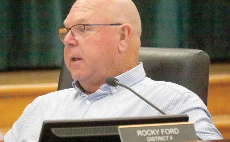 Columbia County Commissioner Rocky Ford said the City of Lake City’s solution to the sewer vs. septic tank issue with AgroLiquid came under pressure after the Lake City Reporter reported on the problem. (JAMIE WACHTER/Lake City Reporter)