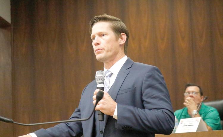 Adam Collins, who is seeking office on the Live Oak Council, wants to look in to innovative ways to improve infrastructure. (JAMIE WACHTER/Lake City Reporter)