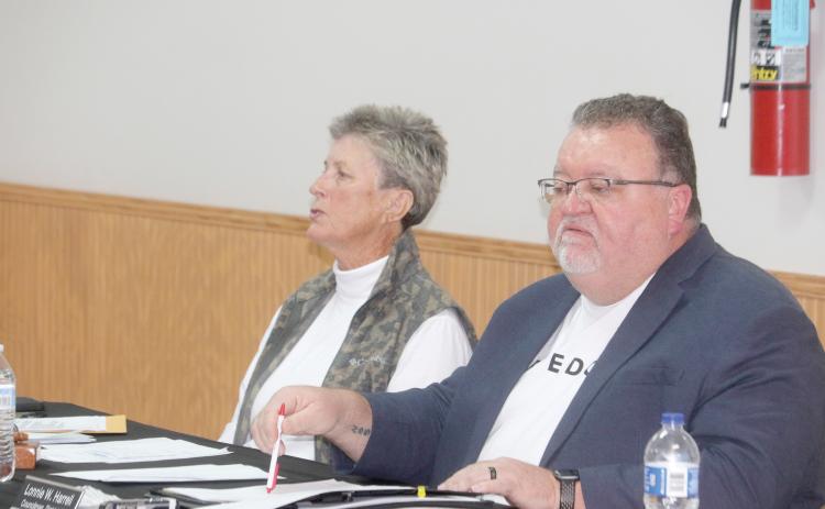 Fort White Councilman Lonnie Harrell speaks during a February council meeting. Harrell is seeking a court order to block a recall election against him. The election is currently set for April 14. (FILE)