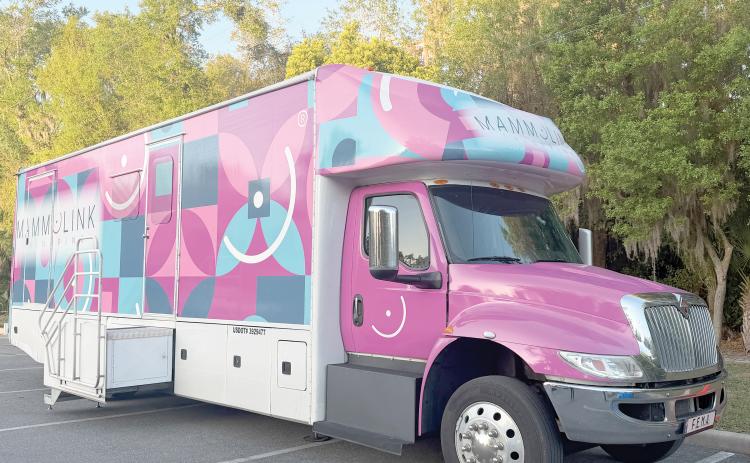 Mammolink 3D Mobile Mammography will have its Mammobus at Palms Medical Group in Branford on Friday. (COURTESY)