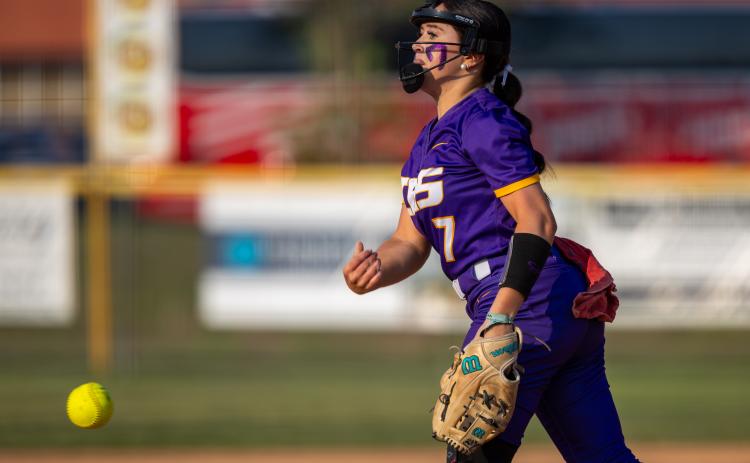Columbia pitcher Kinley King struck out all nine Escambia batters she faced during the Tigers' 14-0 win in Wednesday's Region 1-4A quarterfinal. (JACK HOWDESHELL/Lake City Reporter)