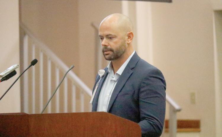 Jeff Avinger, the AmeriPro EMS operations director for Florida and South Carolina, said the company will be fully running its five trucks in two weeks after working through staffing challenges. (JAMIE WACHTER/Lake City Reporter)