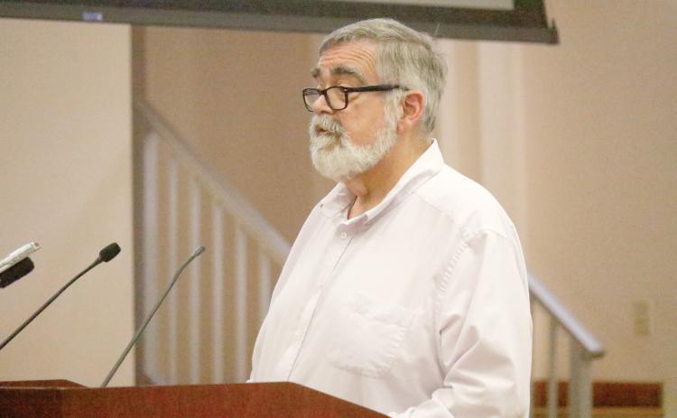 Columbia County Manager David Kraus talks to the County Commission about Municipal Service Taxing Units during a workshop May 21. (FILE)