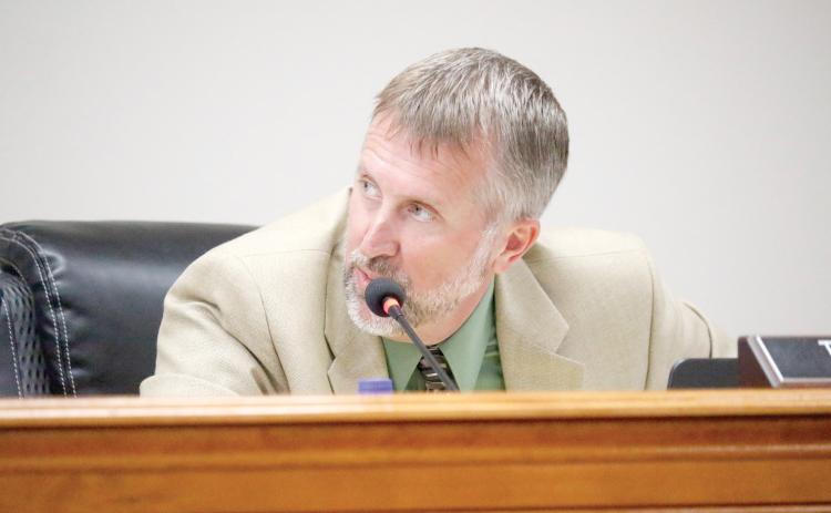 Suwannee County Commissioner Travis Land said he was willing to hold the $3.8 million in donated funds at whatever bank the donor desired. (JAMIE WACHTER/Lake City Reporter)